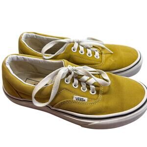 Vans Era 5.5 Women's/4 Men's Skate Shoes Olive Oil Yellow Laced Alt Scene‎ Retro